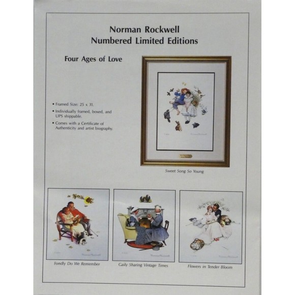Norman Rockwell Framed and Numbered Limited Edition Fondly Do We Remember /750 - Picture 14 of 15